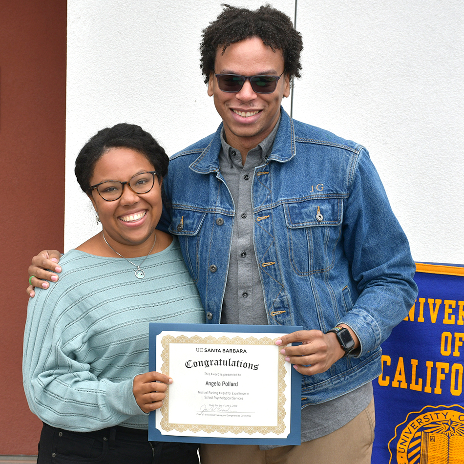 Angela Pollard with Dr. Jon Goodwin