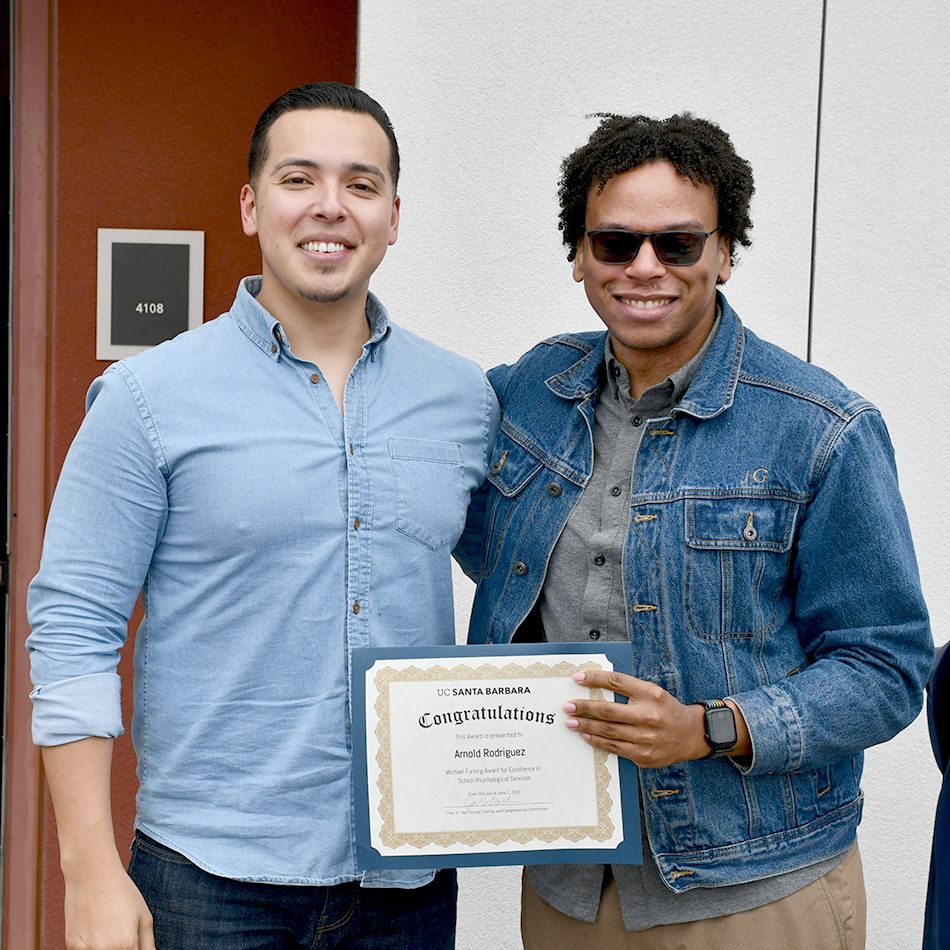 Arnold Rodriguez Robles with Dr. Jon Goodwin