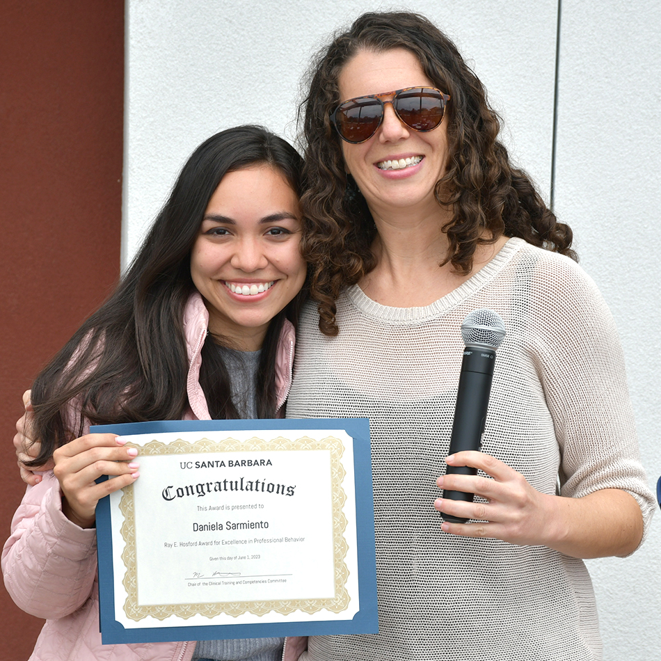 Daniela Sarmiento and Dr. Miya Barnett