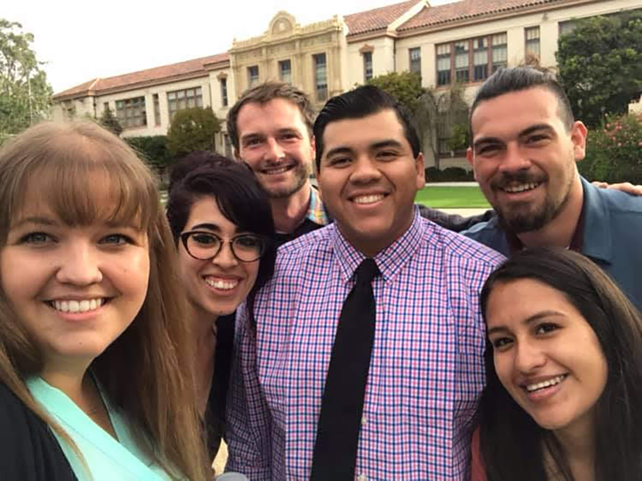 TEP candidates outside Santa Barbara High School