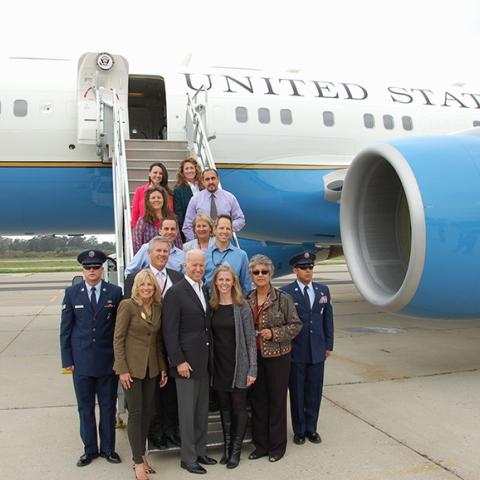 Teacher Education Program alumni among the group meeting with VP Joe Biden