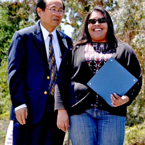 Chancellor Yang and Maritza Fuljencio