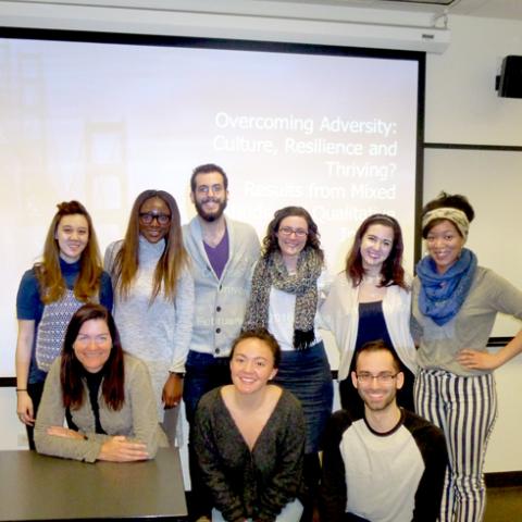 Mellisa Morgan Consoli with with doctoral Counseling Psychology students at Loyola University Chicago