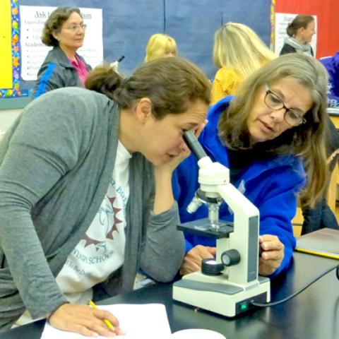 participants in the week-long professional development program for science teachers