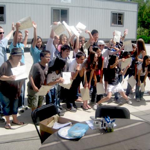 Students With Completion Certificates