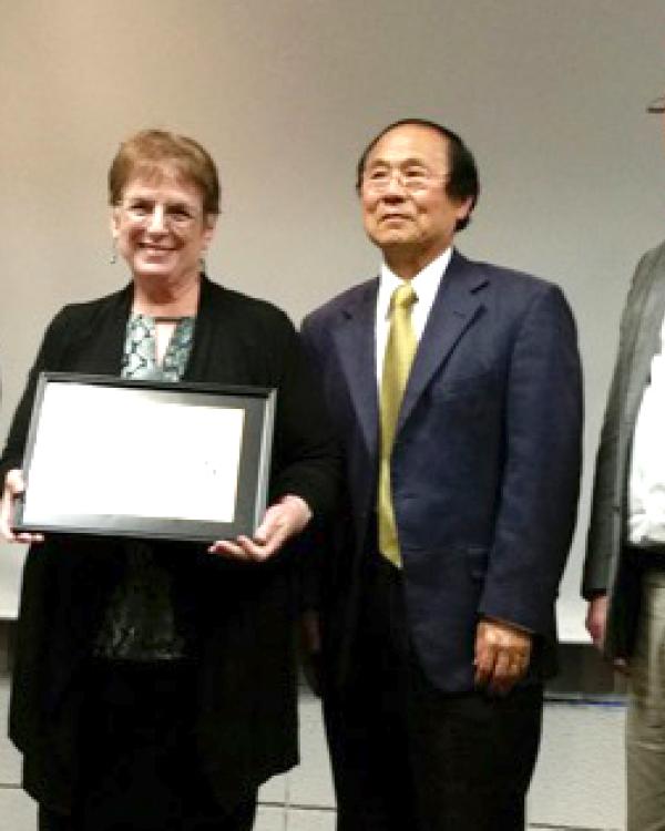 Kum-Kum Bhavnani, Judith Green, Chancellor Henry T. Yang, and Keith Clarke 