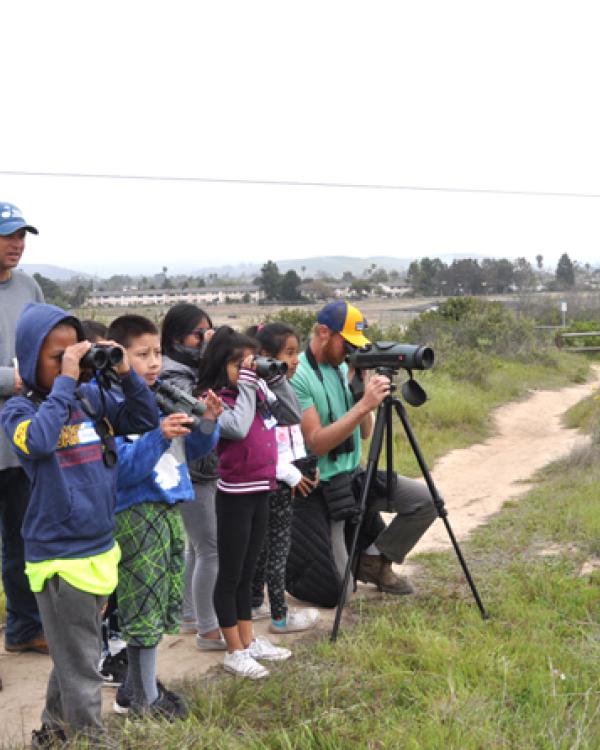 Harding students visiting UCSB in 2018