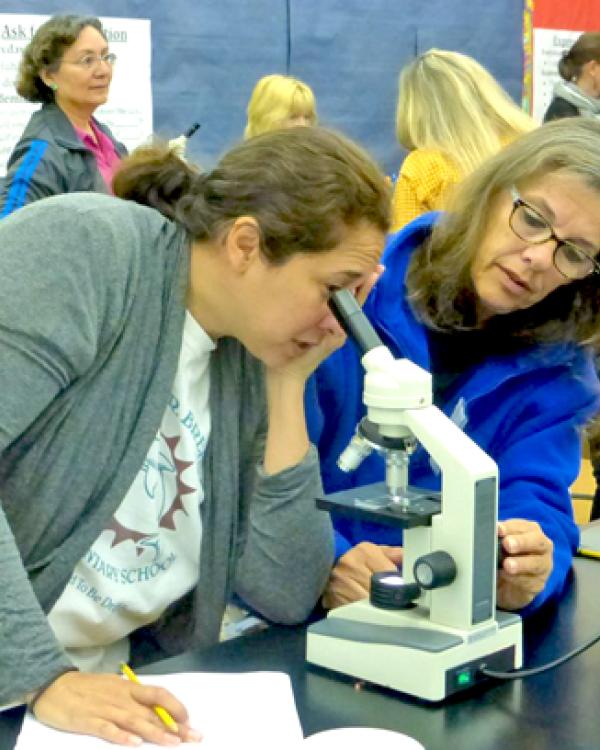 participants in the week-long professional development program for science teachers 