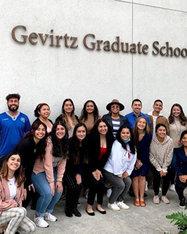 TEP students outside the Education Building 